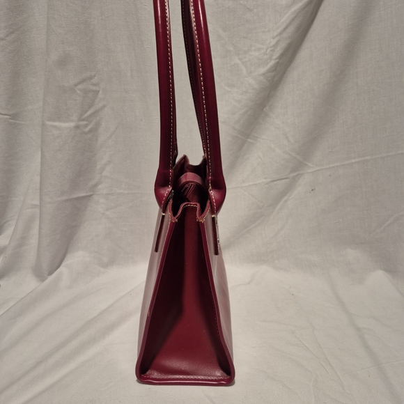 Vintage Wilsons Leather Satchel Handbag Purse Red - Picture 4 of 9